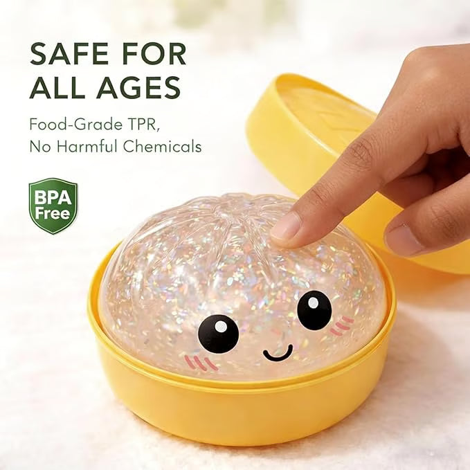 š„Glitter Dumpling Squishy Steamer Blind Box Surprise Squeeze Fun