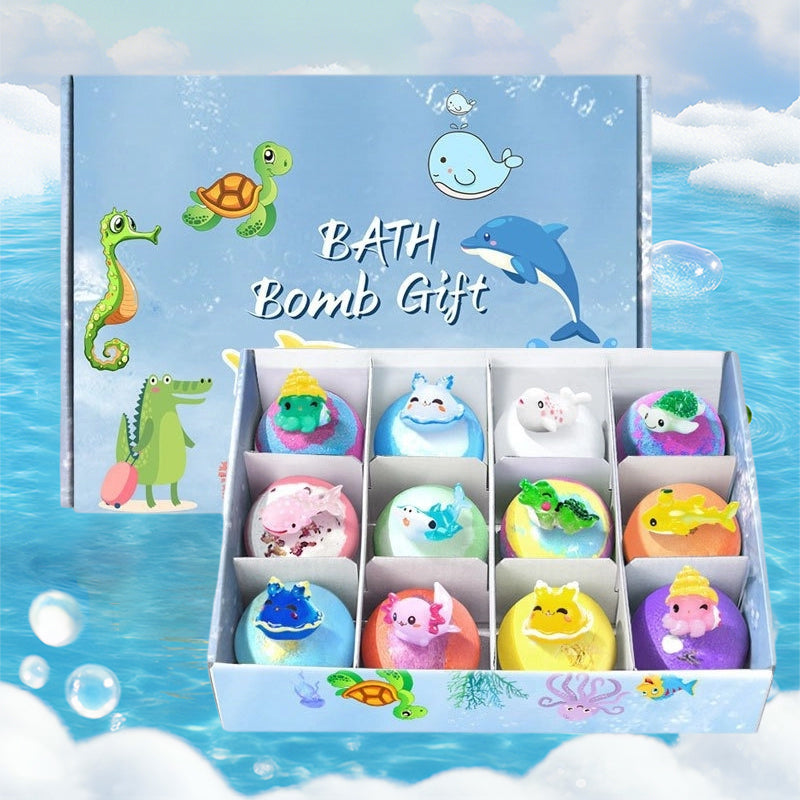 💥FREE SHIPPING-Clearance price $46.98:Bath Bombs for Kids with SurpriseSPRINGInside, 12 Pack Kid Bath Bombs Gift Set
