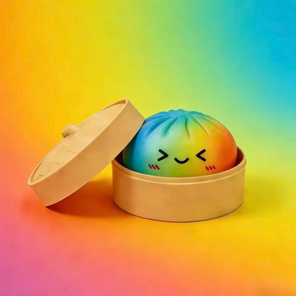 🔥Glitter Dumpling Squishy Steamer Blind Box Surprise Squeeze Fun