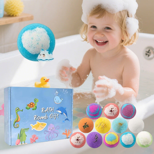 💥FREE SHIPPING-Clearance price $46.98:Bath Bombs for Kids with SurpriseSPRINGInside, 12 Pack Kid Bath Bombs Gift Set