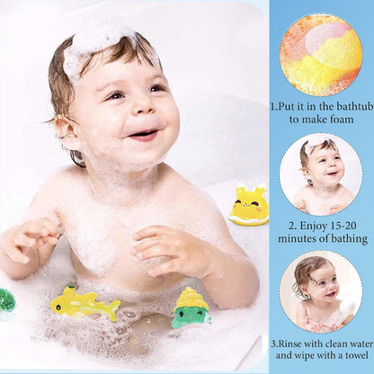 💥FREE SHIPPING-Clearance price $46.98:Bath Bombs for Kids with SurpriseSPRINGInside, 12 Pack Kid Bath Bombs Gift Set