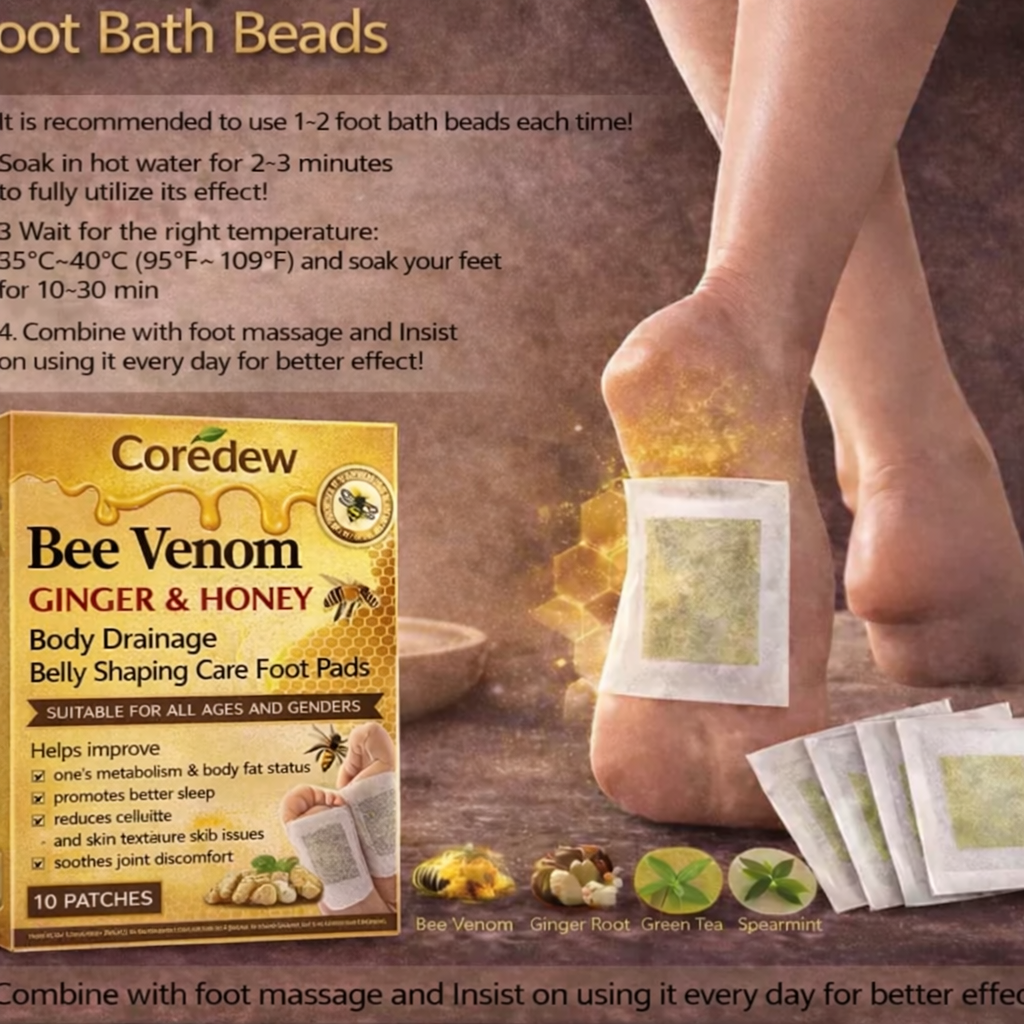 🏆50K+ SOLD LAST WEEK!  - 🐝 Bee Venom Herbal Slimming Patch Support Lymphatic Drainage & Reduce Bloating Naturally